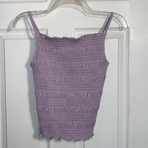 H&M Spaghetti Strap Fitted Top Lavender purple Small
